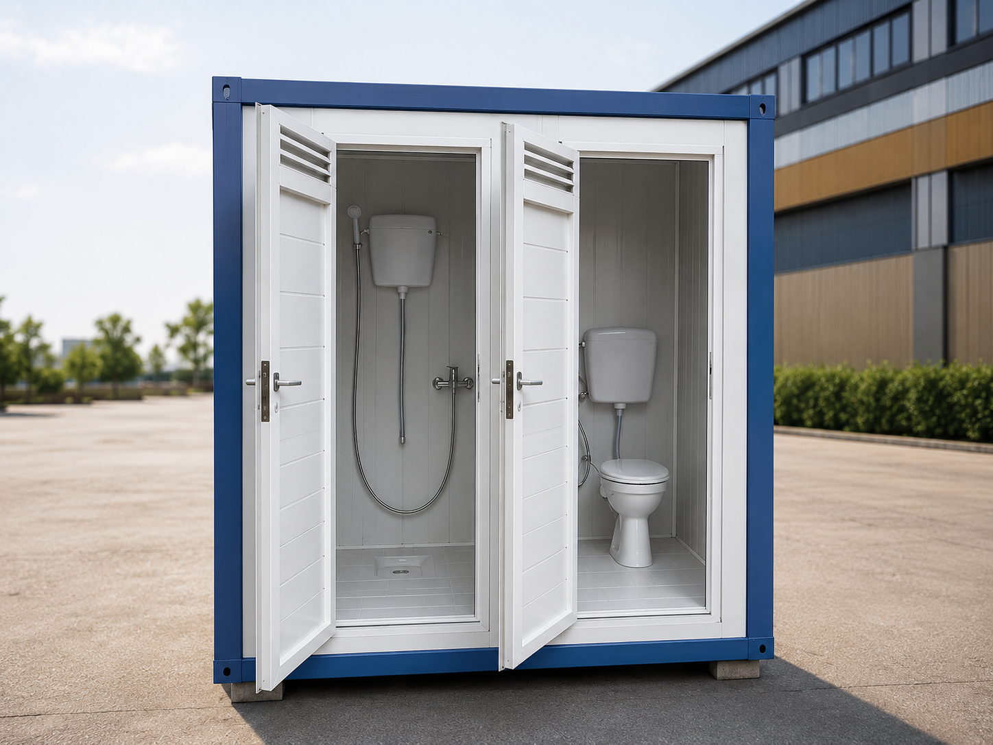 115x210 WC Duş Kabini Tuvalet , Sandviç Panel Tuvalet K